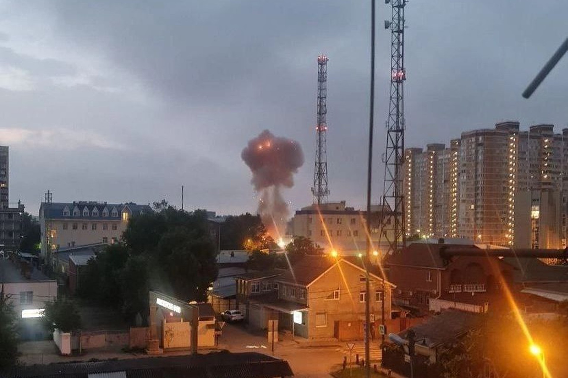 У Краснодарі повідомили про вибух безпілотників у центрі міста
