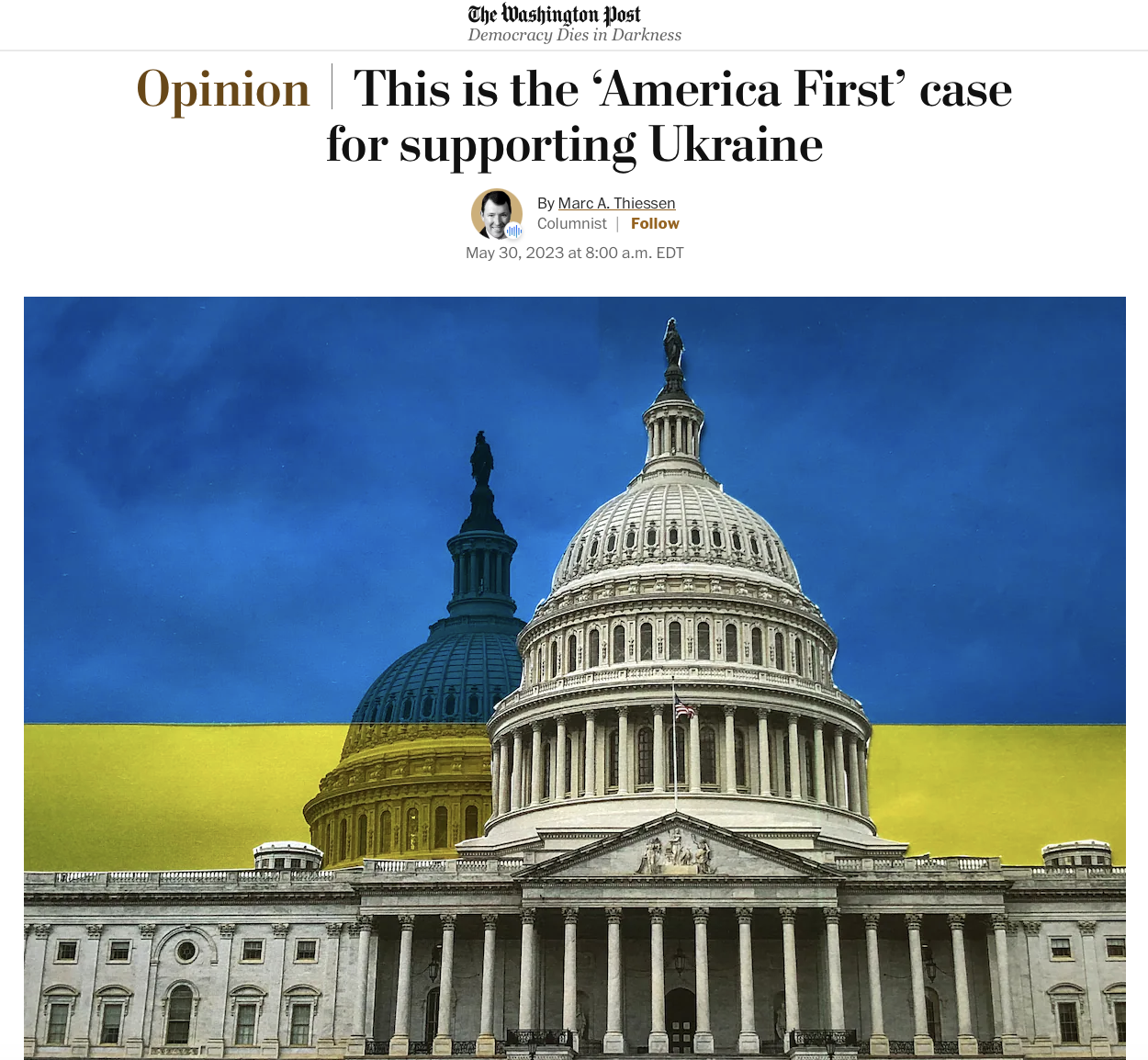 Важливість всебічної підтримки України для США – WP