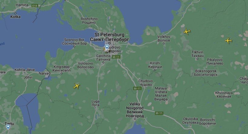 У міноборони Росії назвали причини сьогоднішнього обмеження польотів над Санкт-Петербургом