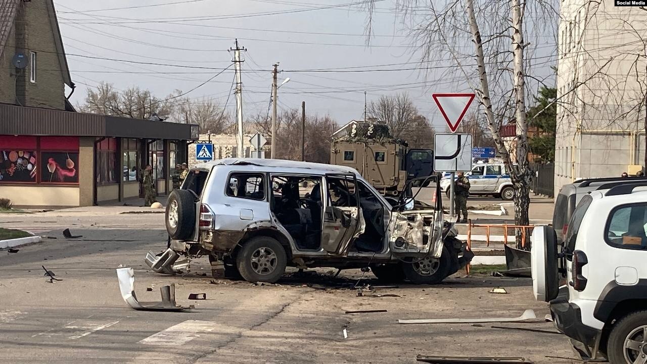 В окупованому Старобільську під час вибуху машини загинув колаборант Валерій Чайка